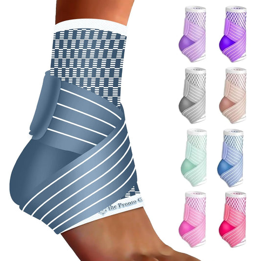 Ankle Compression Sleeve with Adjustable Strap